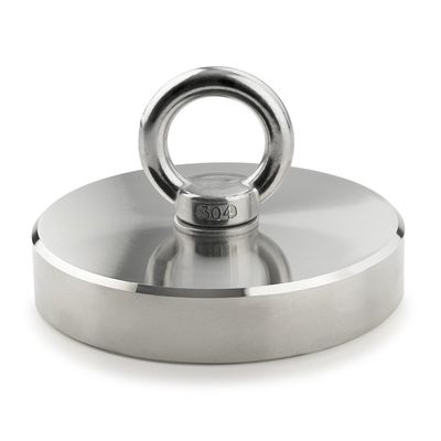 Kit di magnete da pesca super forte con forza di trazione di 2200 lbs e Q235 Round Steel Cup