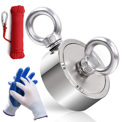 Kit di pesca a magnete di neodimio super forte con forza di trazione di 2000 libbre e tolleranza precisa