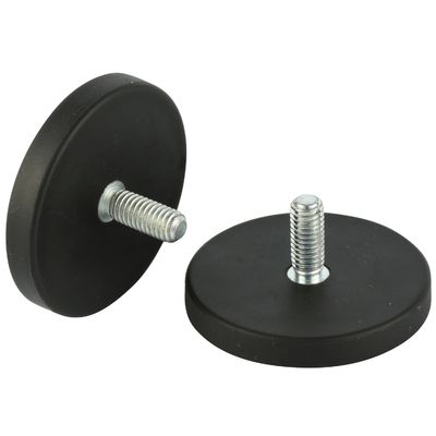 Magnete industriale Magneti di gomma con fori a filo M6 M8 e forza personalizzabile