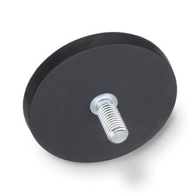 Magnete a disco di neodimio di dimensioni personalizzate M6 M8 Magnete a pentola rivestito di gomma