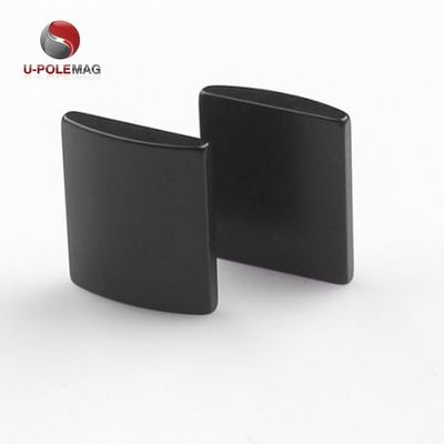 Dimensione personalizzata ARC NdFeB Magnet Coating Black Epoxy Neodymium Segment Magnets per motore