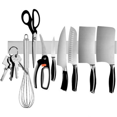 OEM ODM Accepted Gold Stainless Steel Magnet Strip Rack Magnetic Knife Holder Per Parete