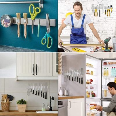 OEM ODM Accepted Gold Stainless Steel Magnet Strip Rack Magnetic Knife Holder Per Parete