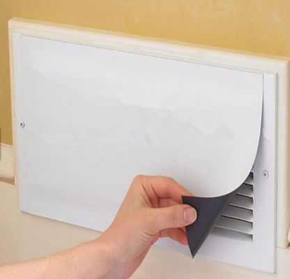 Copertura di ventilazione in foglio di vinile magnetico di gomma flessibile personalizzata con tolleranza ± 1%