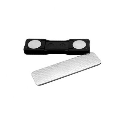 Metallo Nome Tag Magnete Permanente Magnetico Nome Tag rettangolo Ndfeb Magnete U-POLEMAG