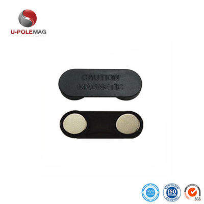 Metallo Nome Tag Magnete Permanente Magnetico Nome Tag rettangolo Ndfeb Magnete U-POLEMAG
