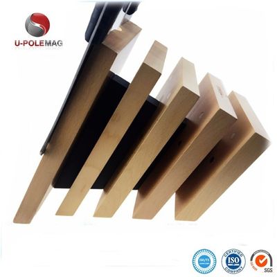 Logo personalizzato in legno sostenibile Cucina Magnetico Coltello Blocco Portatore per sostenibile