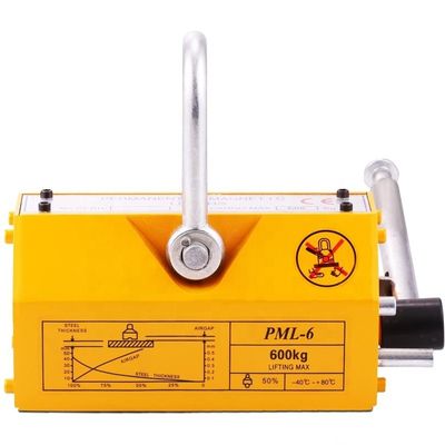 Magnete di sollevamento per gru pesanti da 600 kg, fattore di sicurezza di 3,5 volte per sollevamento pesante