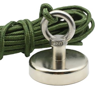 Magnete al neodimio ad alta tolleranza POTN08-75 550 libbre Forte con foro a vite per la pesca