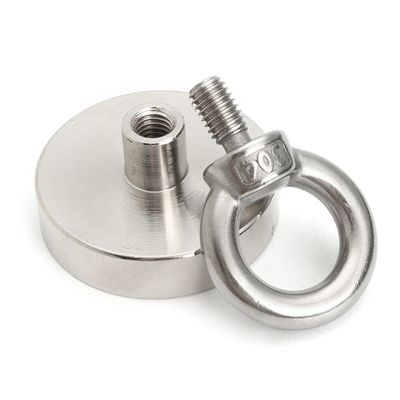 Magnete al neodimio ad alta tolleranza POTN08-75 550 libbre Forte con foro a vite per la pesca