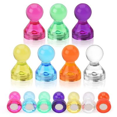 11mm Dia Pot Shape Magnetic Push Pins per mappe per ufficio in disegno colorato