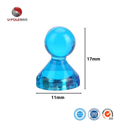 11mm Dia Pot Shape Magnetic Push Pins per mappe per ufficio in disegno colorato