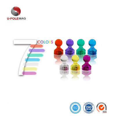 11mm Dia Pot Shape Magnetic Push Pins per mappe per ufficio in disegno colorato
