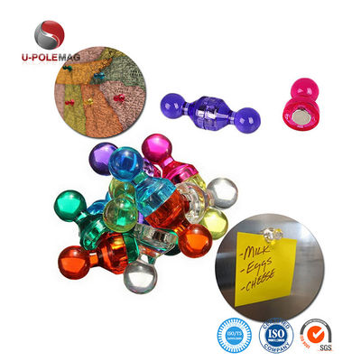 11mm Dia Pot Shape Magnetic Push Pins per mappe per ufficio in disegno colorato
