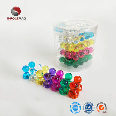 11mm Dia Pot Shape Magnetic Push Pins per mappe per ufficio in disegno colorato