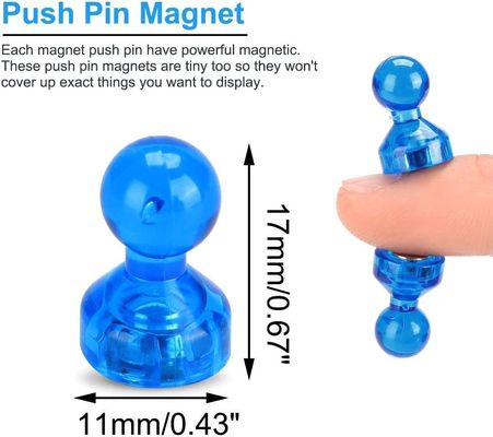 Pini di spinta magnetici per magneti per ufficio a colori personalizzati