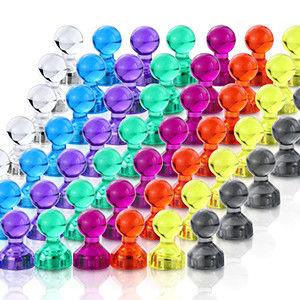 Magneti a spina di plastica super resistenti per frigoriferi a carico pesante di grado cilindrico NdFeB