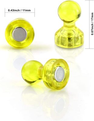 Magneti a spina di plastica super resistenti per frigoriferi a carico pesante di grado cilindrico NdFeB