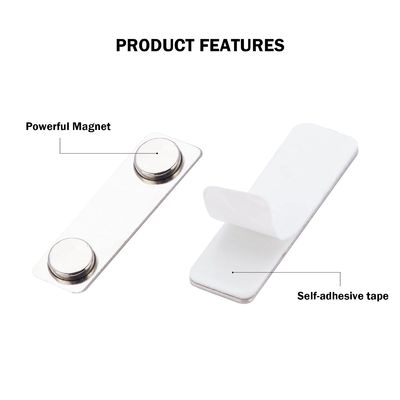 2 Magneti al neodimio Magneti di retro Nome Magnetico Possessori di distintivo Progettazione di blocchi
