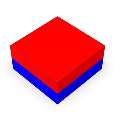 Grado di taglio NdFeB Blocco rettangolare Materiale magnetico super forte Magnete al neodimio