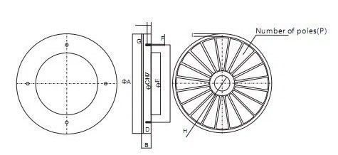 Magnete elettrico delle terre rare lavorazione rotonda di caccia magnetica per applicazioni pesanti
