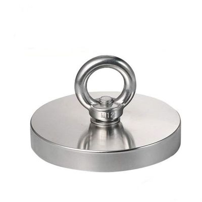 Magnete da pesca al neodimio da 1200 libbre con corda per una forte trazione magnetica