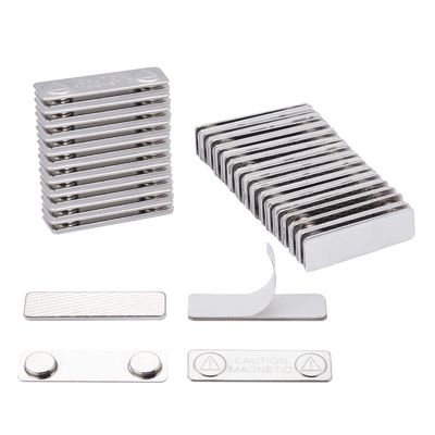 310g 45x13mm Spuma autoadesiva Strong Magnetic Name Badge con due magneti Perfetto