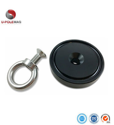 Magnete da pesca al neodimio da 1200 libbre con corda per una forte trazione magnetica