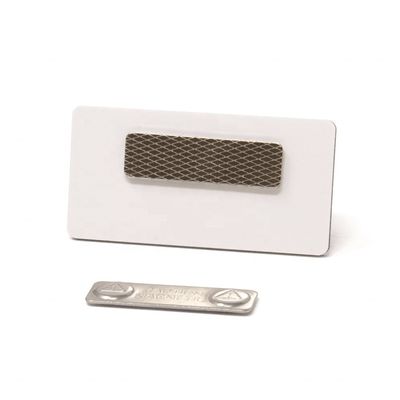 310g 45x13mm Spuma autoadesiva Strong Magnetic Name Badge con due magneti Perfetto