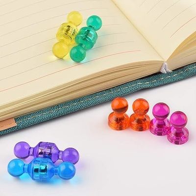 8 Colori diversi Magneti a spina permanente Magneti per frigoriferi forti per ufficio