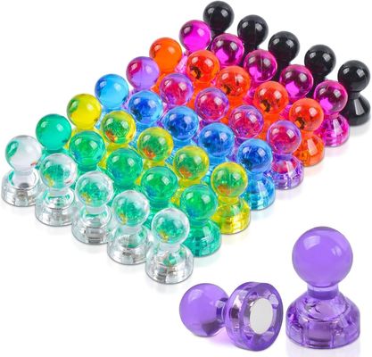 8 Colori diversi Magneti a spina permanente Magneti per frigoriferi forti per ufficio