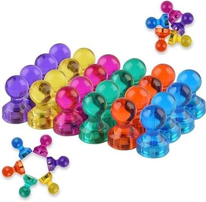 8 Colori diversi Magneti a spina permanente Magneti per frigoriferi forti per ufficio