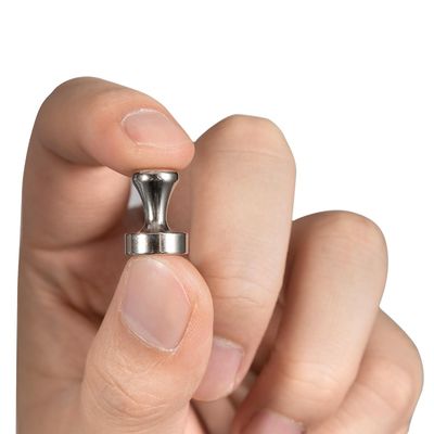 Pulsante in acciaio magnetico al neodimio con rivestimento in nichel per ufficio e frigorifero