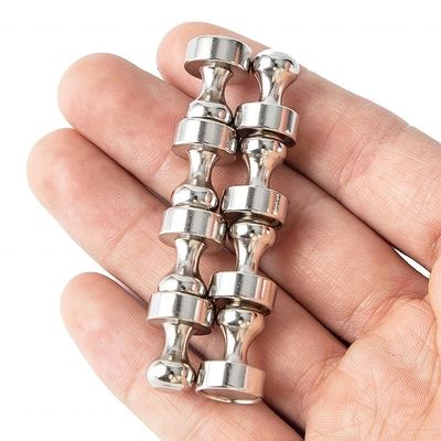 Pulsante in acciaio magnetico al neodimio con rivestimento in nichel per ufficio e frigorifero