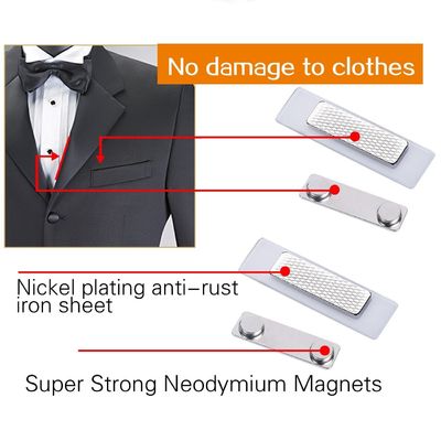 Mercato mondiale Etichette/insegne/titoli magnetici in acciaio inossidabile con accessori magnetici