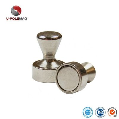 Rivestimento di nichel permanente Pini di spinta magnetici al neodimio forti per magneti frigoriferi d'argento
