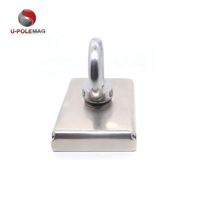 Magnete per pentole rettangolare a forma quadrata personalizzato con vite per bulloni M10 e forza di trazione di 330 libbre
