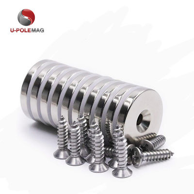 HTN04-60x15-8.5mm Magnete di Neodimio Contro-Sunk Pot con Rivestimento Ni-Cu-Ni