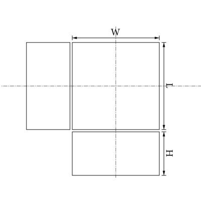 Temperatura di lavoro massima 60°C NdFeB Magnet N52 Super Strong Block 50x25x10mm Neodimio