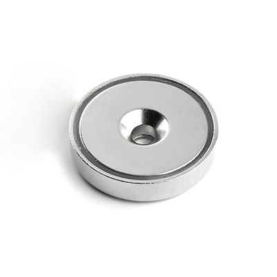 Magnete a pentola NdFeB super forte personalizzato con buco anti-affondamento permanente d1 5,5 mm