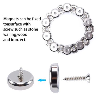 Magnete a pentola NdFeB super forte personalizzato con buco anti-affondamento permanente d1 5,5 mm