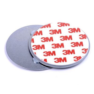 Magnete forte per rilevatori di fumo al neodimio con rivestimento di zinco e adesivo 3M