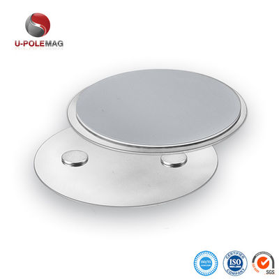 Magnete forte per rilevatori di fumo al neodimio con rivestimento di zinco e adesivo 3M