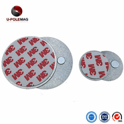 Magnete forte per rilevatori di fumo al neodimio con rivestimento di zinco e adesivo 3M