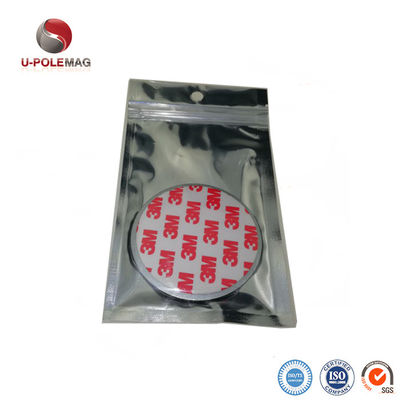 Magnete di neodimio permanente per rilevatore di fumo adesivo 3M Magnete di imballaggio regolare