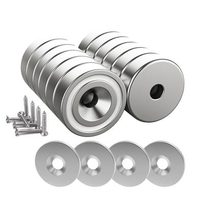 5Magnete industriale a vite di.5 mm Magnete per pentola NeFeB personalizzato con anello di buco anti-affondamento