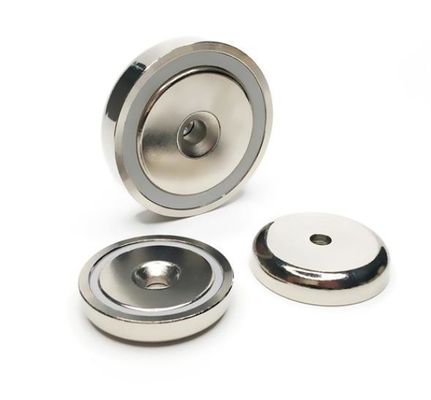 5Magnete industriale a vite di.5 mm Magnete per pentola NeFeB personalizzato con anello di buco anti-affondamento