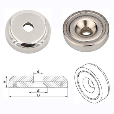 5Magnete industriale a vite di.5 mm Magnete per pentola NeFeB personalizzato con anello di buco anti-affondamento