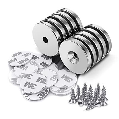 Magnete al neodimio N52 base rotonda con foro anti-affondamento ± 0,05 mm Tolleranza Magnete forte