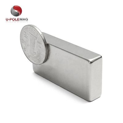 80C-220C Temperature resistenti N52 40x20x10 Magnete al neodimio con rivestimento al nichel